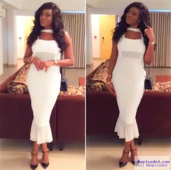 Chika Ike slays in white dress...(photos)
